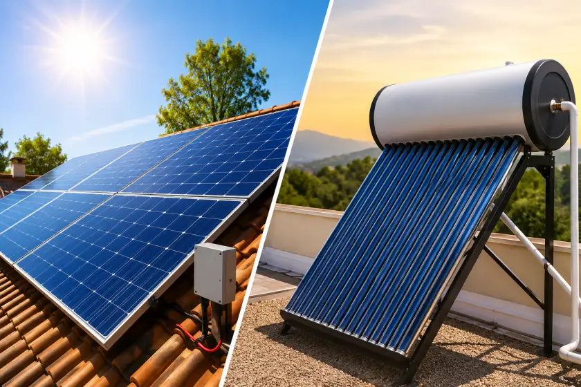 Diferència entre energia solar fotovoltaica i energia solar tèrmica