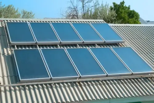 Colector solar plano